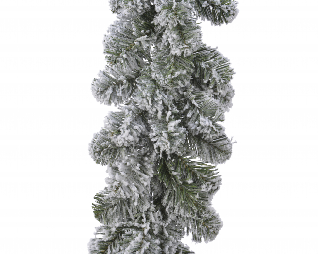 Ghirlanda "Imperial" di pino innevato, diametro 20 cm, lunghezza 2.7 metri