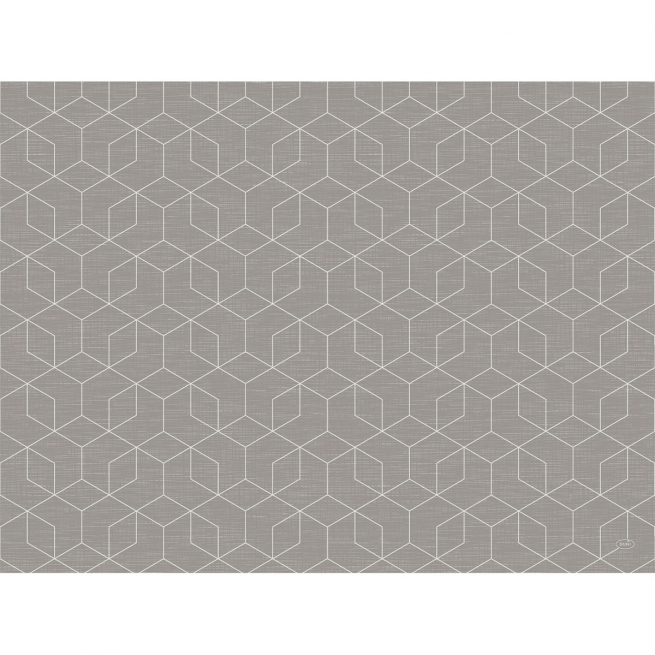 Tovaglietta TNT airlaid "Dunisoft" fantasia "Graphics Cube" grigio granito, formato 30x40cm, confezione da 100 pezzi