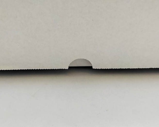 Scatola asporto fondo+coperchio in cartone microonda bianco, formato 40x55, altezza 9cm