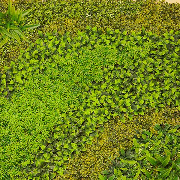 Erba mista artificiale in rotolo, 100x100 cm