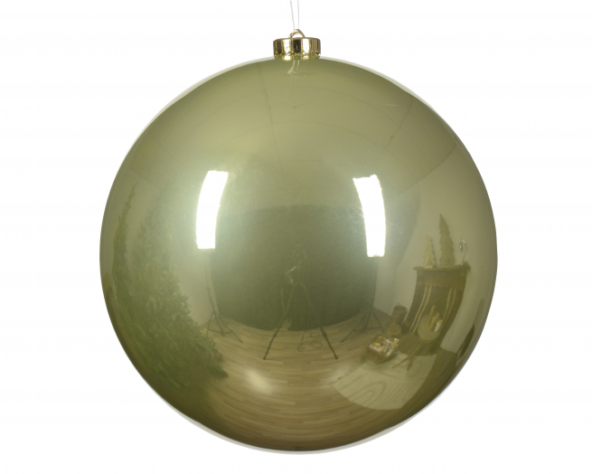 Sfera infrangibile lucida pistacchio, diametro 20 cm