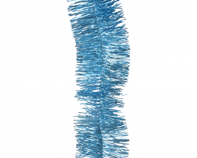 Festone azzurro, diametro 7 cm, lunghezza 270 cm