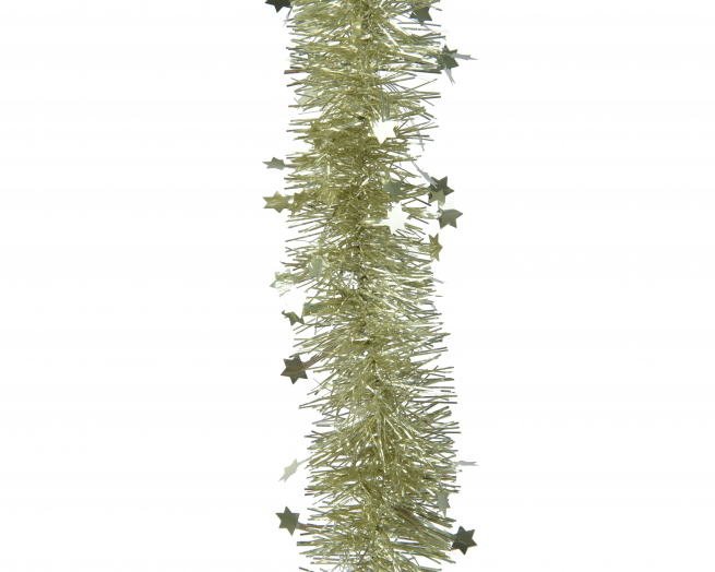Festone pistacchio con stelline, diametro 9 cm, lunghezza 270 cm