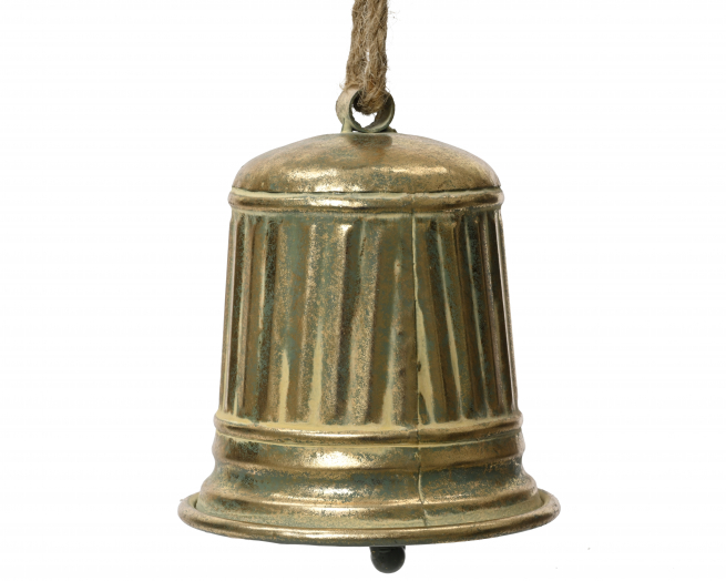 Campana in metallo smaltata, diametro 11 cm, altezza 12 cm