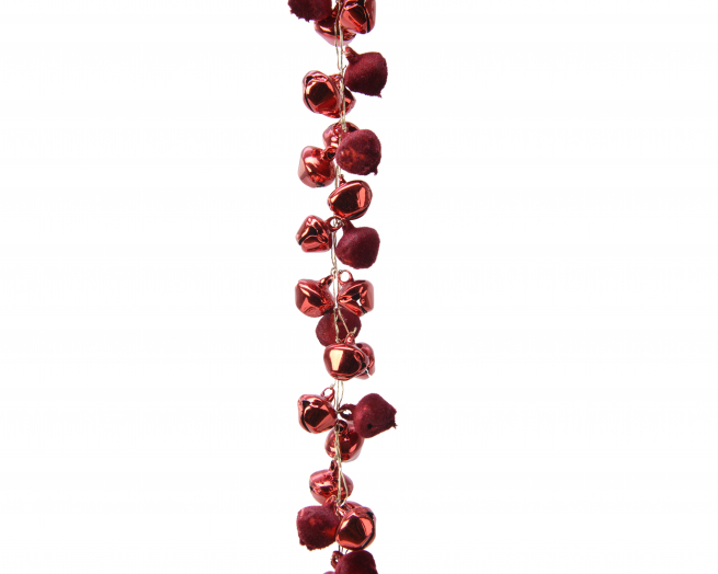 Filo di campanelle in metallo rosso, lunghezza 1 metro