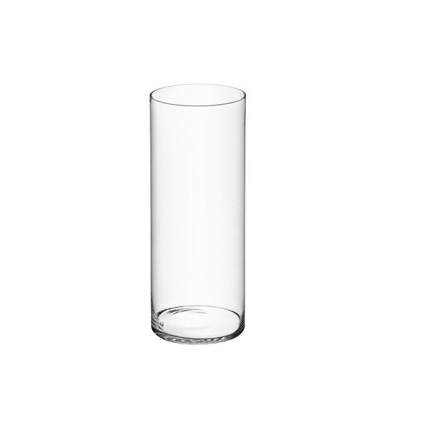 Cilindro in vetro, altezza 60 cm e diametro 25 cm