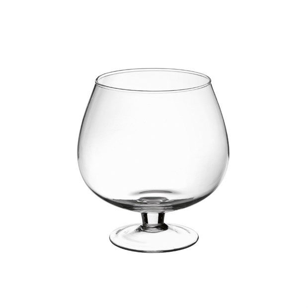 Coppa "Cognac" in vetro, diametro 19 cm, altezza 21 cm