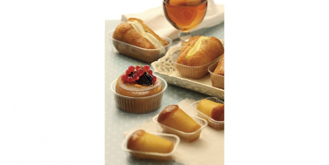 Vaschetta mignon per babà, 45x72 h.23mmm, confezione da 100 pezzi