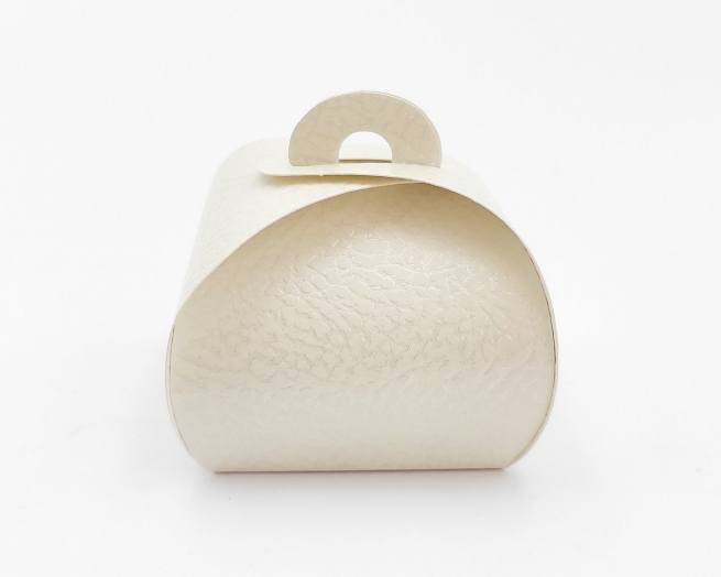 Scatola "Tortina" in cartone bianco, 5.5x5.5x5 cm, confezione da 10 pezzi