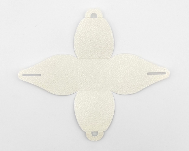 Scatola "Tortina" in cartone bianco, 5.5x5.5x5 cm, confezione da 10 pezzi