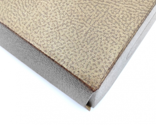 Scatola cesto automontante in cartone marrone, 16x22 cm altezza 5 cm, cartone da 50 pezzi