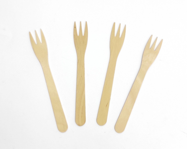 Forchetta legno "Extra lunga" 175mm, confezione da 100 pezzi