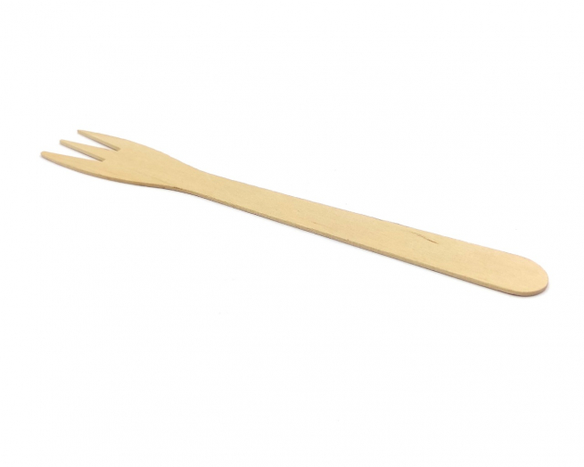 Forchetta legno "Extra lunga" 175mm, confezione da 100 pezzi