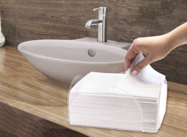 Asciugamano bianco in tessuto non tessuto 30x40 cm, confezione da 100 pezzi