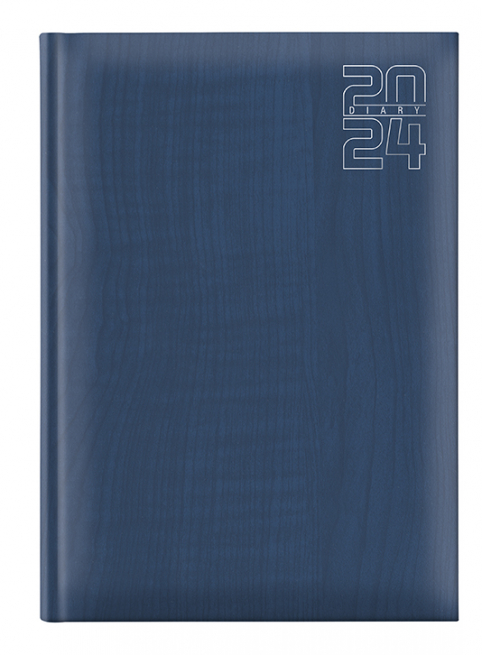 Agenda 2024 giornaliera Vertigo blu, formato 17x24 cm
