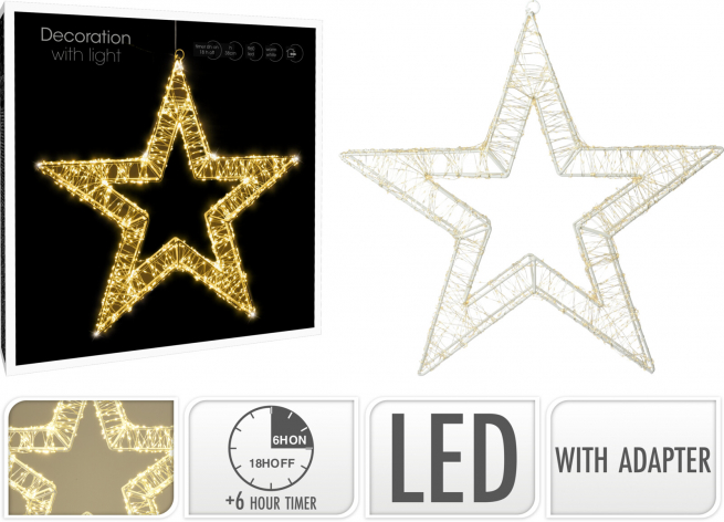 Stella con 960 led, diametro 38 cm