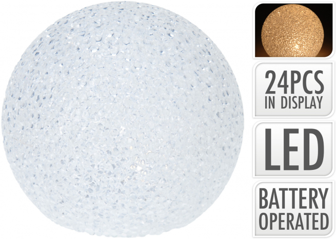 Sfera "Eva" con led bianco caldo