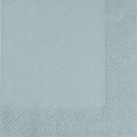 Tovagliolo in carta 3 veli argento 24x24 cm, confezione da 20 pezzi