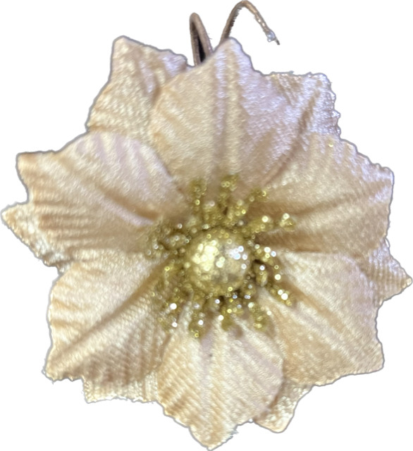 Pick fiore oro, diametro 7 cm, confezione da 24 pezzi