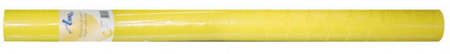Tovaglia in carta goffrata damascata gialla, altezza 120cm, rotolo da 25 metri