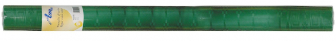 Tovaglia in carta goffrata damascata verde, altezza 120cm, rotolo da 25 metri