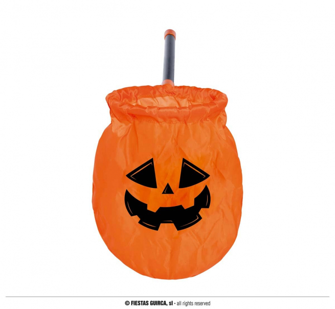 Sacchetto stampa "Zucca" con manico, 17x31 cm