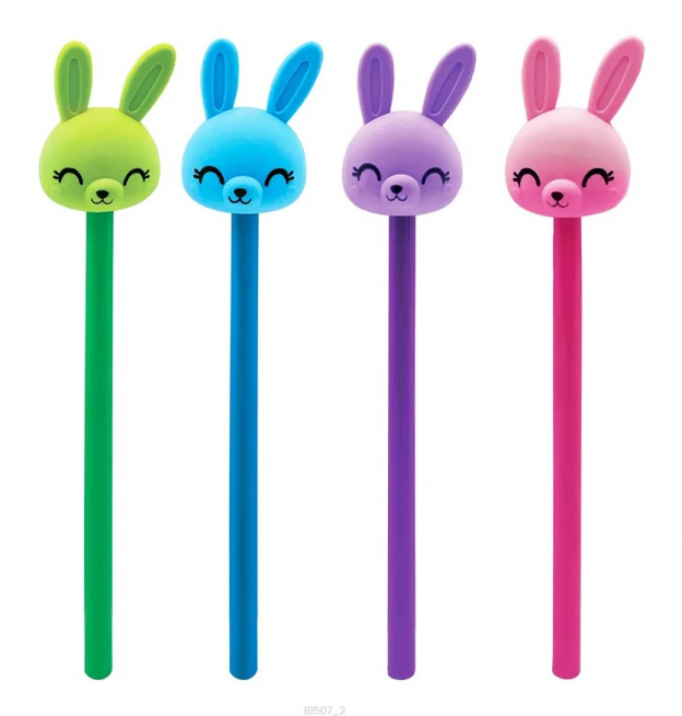 Matita "Rabbit" con top in gomma, colori assortiti