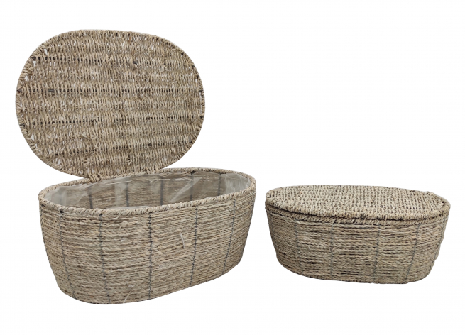 Baule ovale "Country chic", vari formati