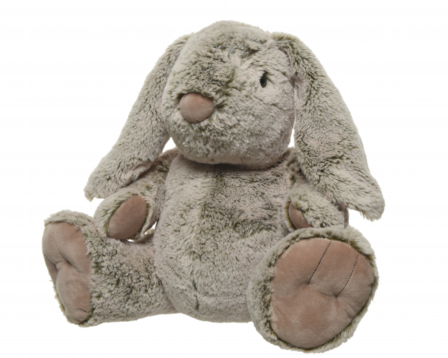 Coniglio peluche beige, 20x34 cm, altezza 20 cm