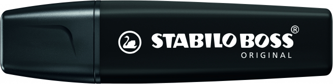 Marker "Stabilo Boss Original" punta a scalpello, 5 mm, nero