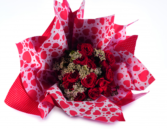 Rotolo carta regalo "Diamond" interno rosso, altezza 1 metro, lunghezza 25 metri