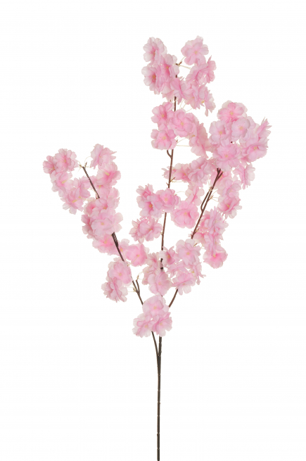 Ramo fiori di pesco rosa scuro, altezza 97.5 cm