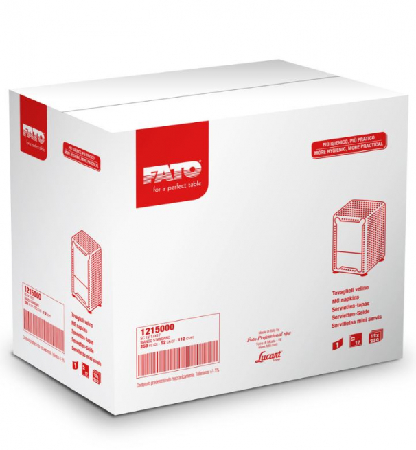 Tovagliolo avana un velo 17x17 cm per dispenser, cartone da 3000 pezzi