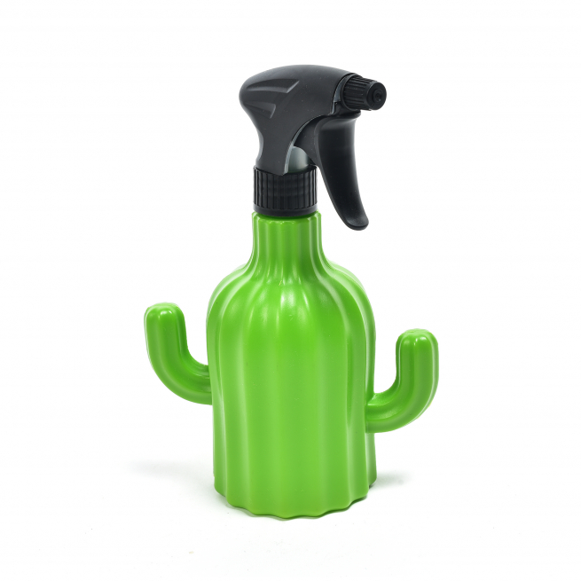 Spruzzino in plastica a forma di cactus da 600 ml, altezza 21 cm