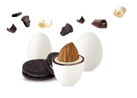 Confetti bianchi "Maxtris" dark cookie, confezione da 1 kg