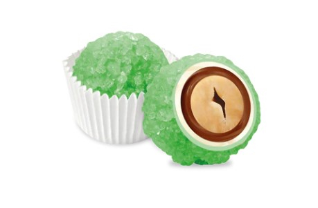Confetti "Maxtris" Diamond noisette verde, confezione da 500 gr