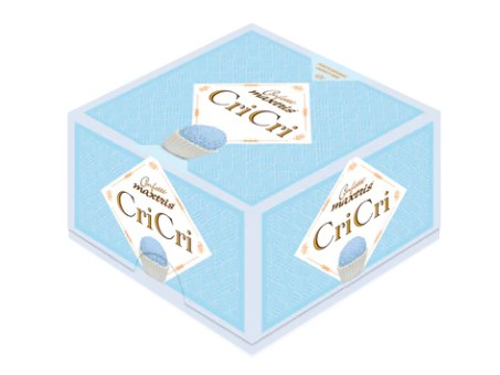 Confetti "Maxtris" Cri Cri celeste, confezione da 500 gr