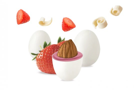 Confetti bianchi "Maxtris" fragola, confezione da 1 kg
