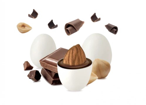Confetti bianchi "Maxtris" nocciolato, confezione da 1 kg