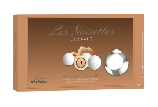 Confetti bianchi "Maxtris" les noisette, confezione da 1 kg