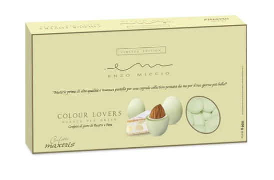 Confetti "Maxtris" Enzo Miccio nuance pea green, confezione da 1 kg