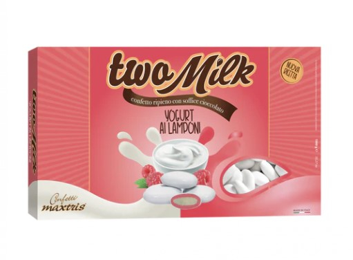 Confetti "Two Milk" yogurt e lamponi, confezione da 1 kg