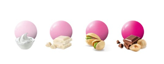 Confetti bon bon "Maxtris" cream sfumato rosa, confezione da 900 gr