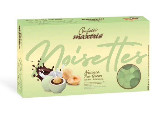 Confetti "Maxtris" Les Noisettes nuance pea green, confezione da 1 kg