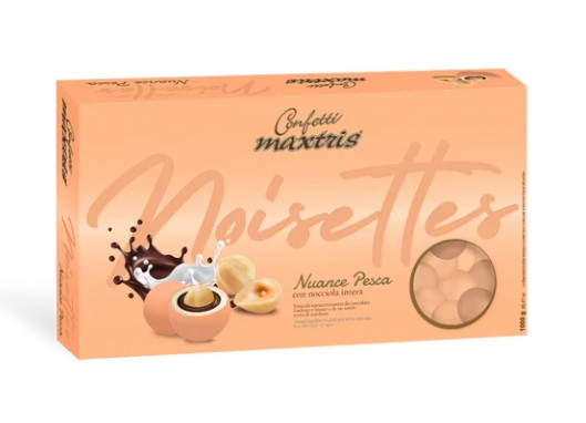 Confetti "Maxtris" Les Noisettes nuance pesca, confezione da 1 kg