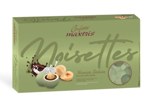 Confetti "Maxtris" Les Noisettes nuance salvia, confezione da 1 kg