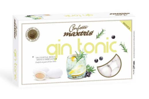 Confetti bianchi "Maxtris" gin tonic, confezione da 1 kg