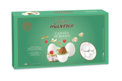 Confetti bianchi "Maxtris" cassata siciliana, confezione da 1 kg