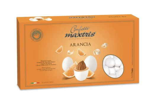 Confetti bianchi "Maxtris" arancia, confezione da 1 kg