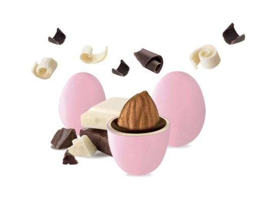 Confetti rosa "Maxtris" twist incartati singolarmente, busta da 1 kg